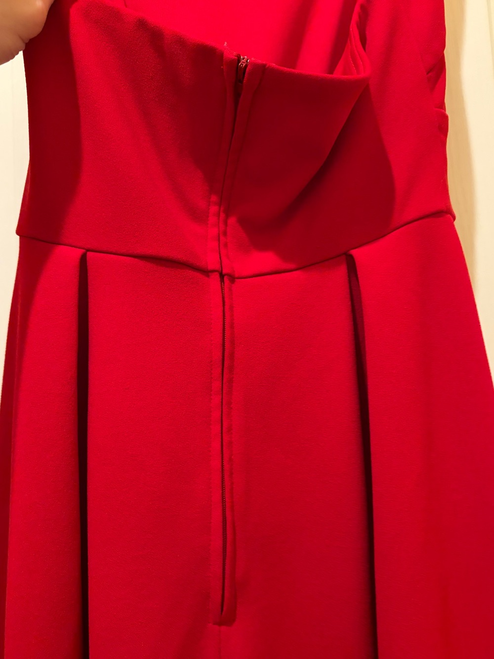 Red Halter High-Low Party Dress - Picture 5 of 6